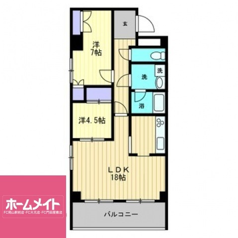 旭川スカイハイツの間取り