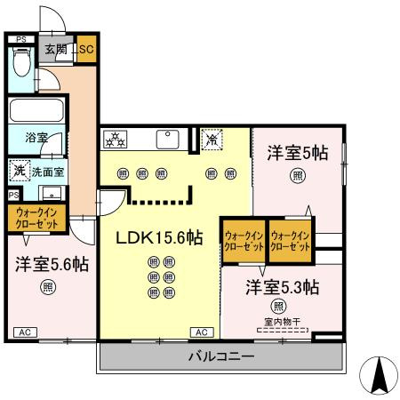 ノーブルミキの間取り