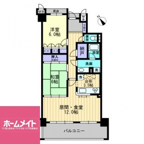 サーパスシティ大供の間取り