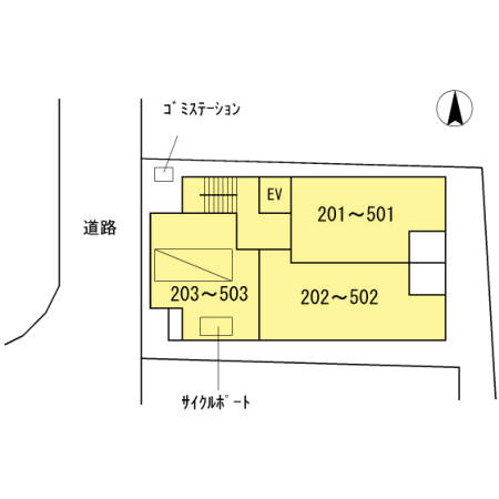 OTC田町マンションの区画図