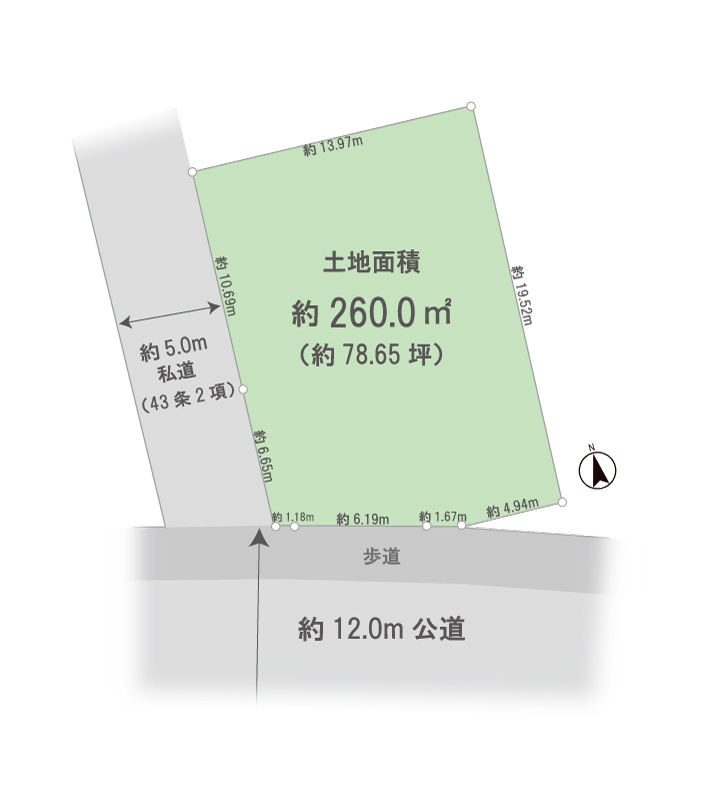 立川市幸町5丁目　売地　【全1区画】の画像