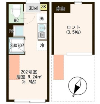 ハーモニーテラス南篠崎町の間取り