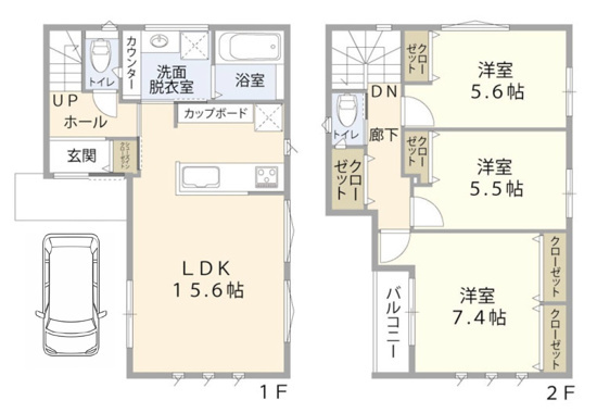 【間取り】 | 玉川町3丁目戸建