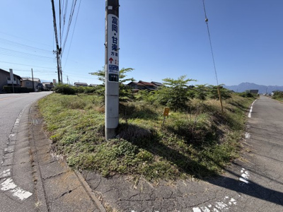 【前面道路含む現地写真】 | 安中市中野谷　売土地