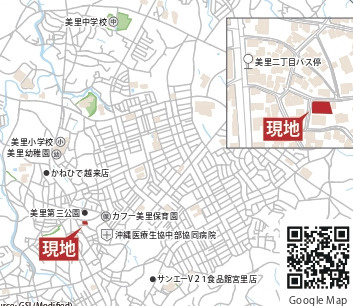 沖縄市美里2丁目514番（全4棟）の地図|地図♪