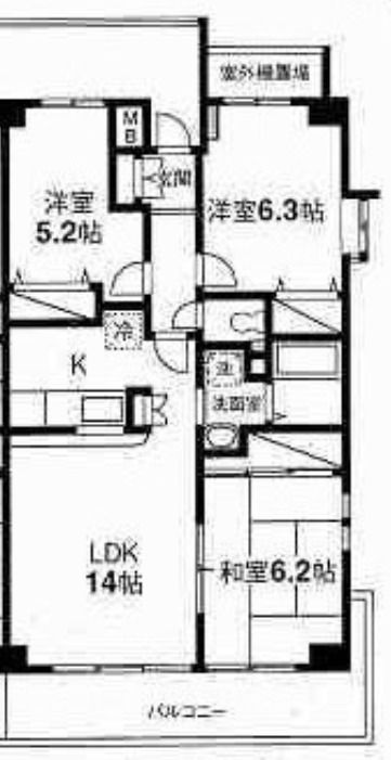 ドゥーブル水元の間取り|間取りです。
