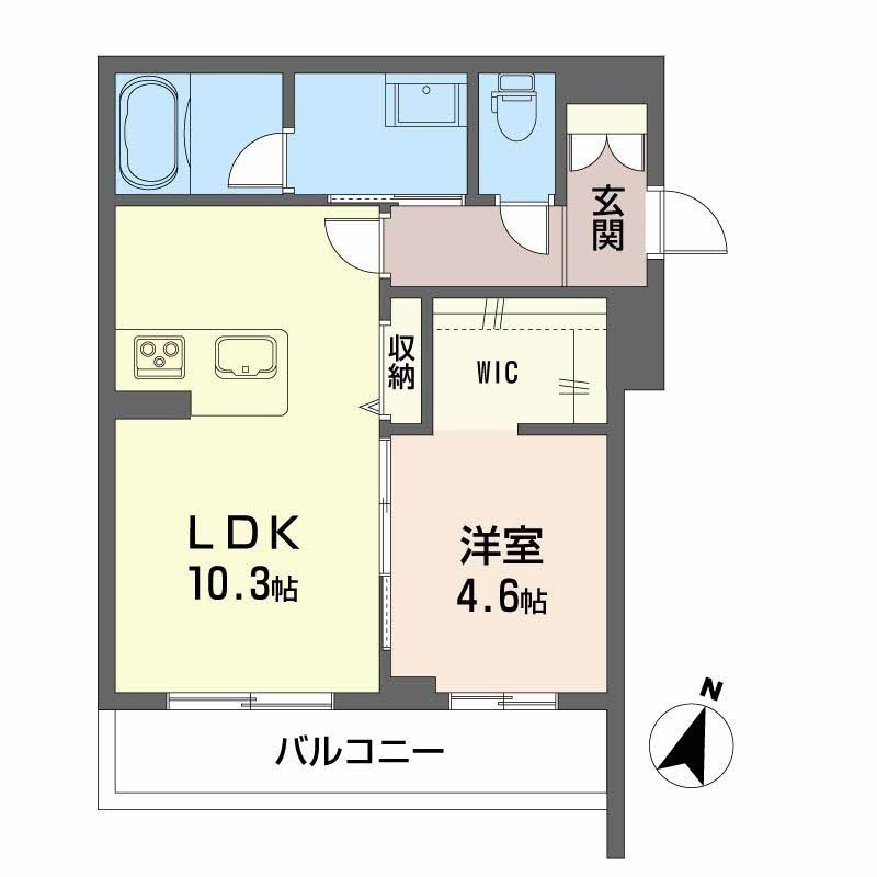シャーメゾンはしまの間取り