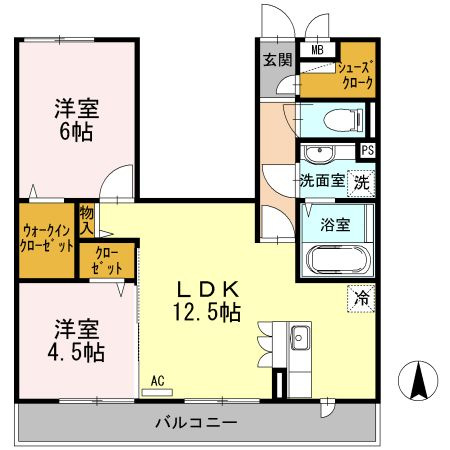 【間取り】 | グランレーヴⅠ