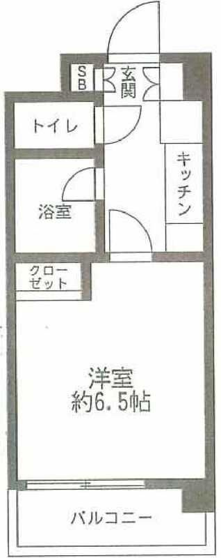 悠々コート西蒲田の間取り|間取りです。