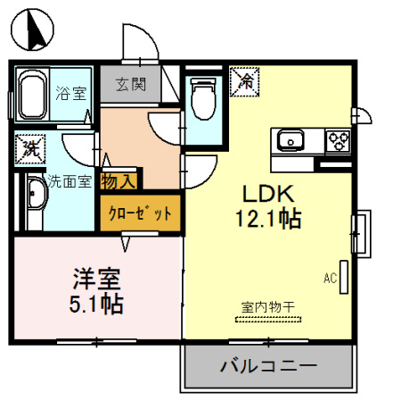 Re Court Lunaの間取り
