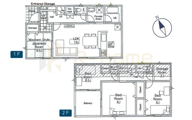 守谷市美園第2　新築戸建て　3号棟の間取り|4LDK＋ストレージルーム＋SIC、土地面積176.88m2、建物面積97.20m2