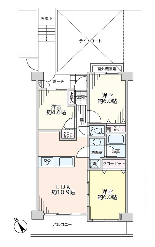陽当たり良すぎて寒くない部屋とはこのコト！冬でも暑い位に陽が入り眺望も得られる開放感は、思わず一杯行きたくなってしまう魔の境地。それが、『ラムセス横浜星川』リノベーションの間取り