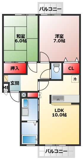 【間取り】 | ハイツ尾井
