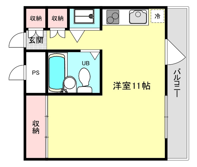 【間取り】 | 西北チェリーマンション