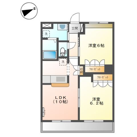 クリスタージュ・ファミリアの間取り