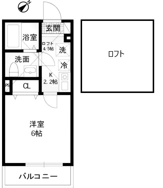 ヴェラハイツ白楽参番館の間取り