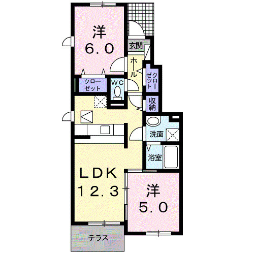 ジュネス３番館の間取り