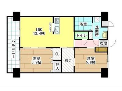 フローラ菜園場の間取り
