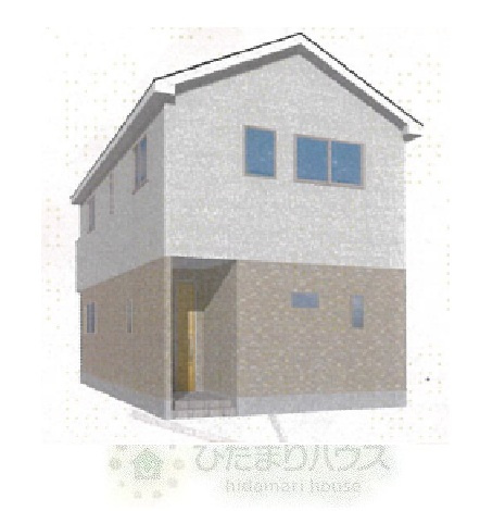 柏市伊勢原第9　新築戸建　1号棟の外観パース|2027年1月完成予定です(^^)/お気軽にお問い合わせください♪♪