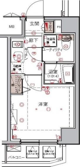 ハーモニーレジデンス大森WESTの間取り