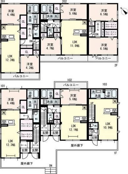 【間取り】 | ハイムメゾン高石加茂