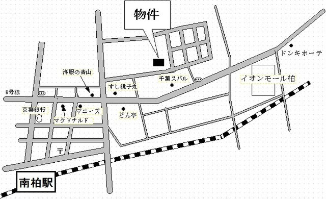 メゾネットプラザ南柏３号棟の地図