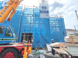 【外観】 | 安佐南区東野1丁目（全2区画）No1 | 2026年11月完成予定の新築戸建です。住宅性能評価4分野で最高等級を取得予定。耐震等級3の強固な構造と、全居室ペアガラスや浴室乾燥機など充実の設備を備えています。
