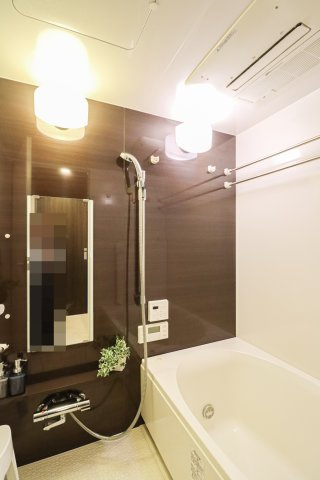 フェリエス桃山の完成予想図|【浴室施工例】浴室乾燥機付で雨の日やアレルギーの季節のお洗濯も安心。湿気対策にもなりいつでもカラッと快適です。
【建物プラン例】建物価格　3299万円　建物面積68.04㎡