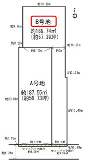 【土地図】 | 中石切町2丁目建築条件付き売土地
