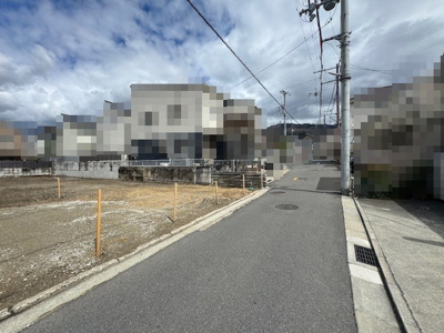 【前面道路含む現地写真】 | 中石切町2丁目建築条件付き売土地