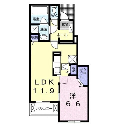 Ｂｅｌｌｅ　Ｃｒｅｓｔ　Ⅰの間取り