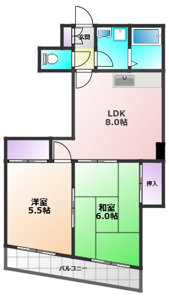 ベルハイネスの間取り
