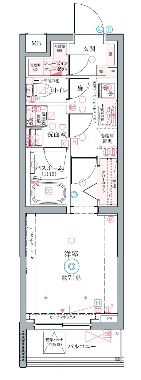 クレヴィスタ墨田の間取り