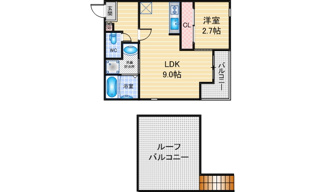 【間取り】 | Grandtic東別院 | 略図の為、現状優先