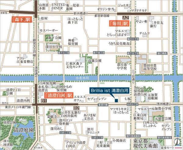 江東区白河３丁目の賃貸マンションの地図