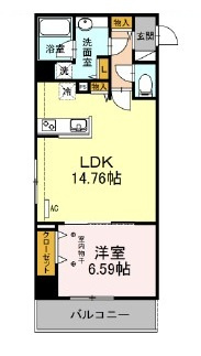 【間取り】 | ルミエール品川橋 | 間取りです。