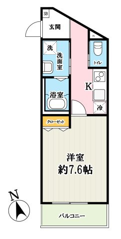 足立区梅島３丁目のアパートの間取り