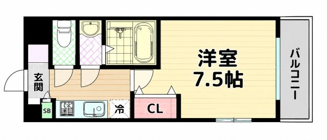 【間取り】 | スプランディッド難波Ⅱ