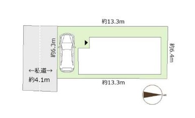 ◎茅ヶ崎市南湖5丁目　新築戸建の区画図