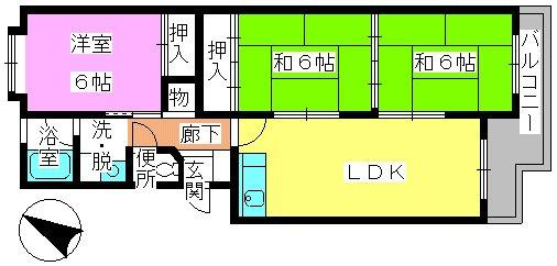 【間取り】 | ボラブール西長住