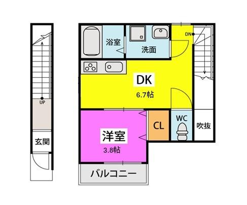 【間取り】 | コスモパレスB棟