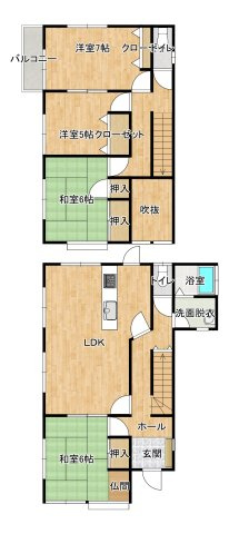 【間取り】 | 柳井・大屋