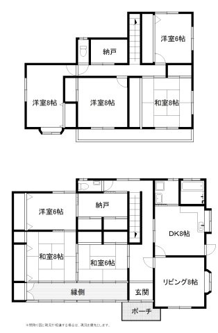 浜名区中瀬　中古戸建の間取り