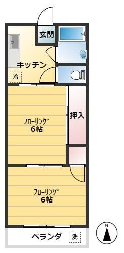 萩山コーポの間取り