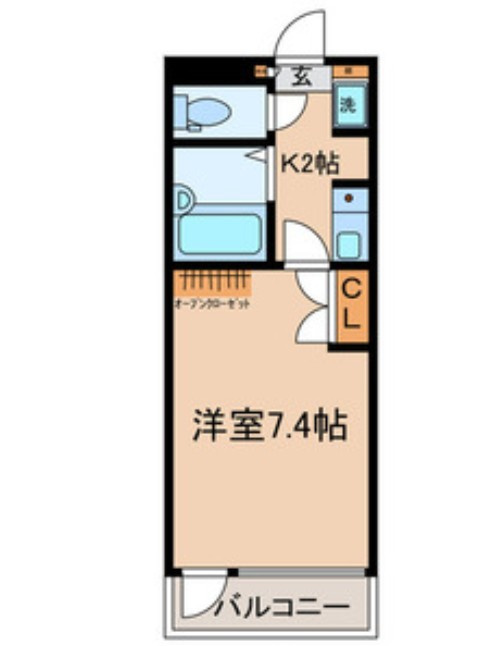 葛飾区奥戸９丁目のアパートの間取り