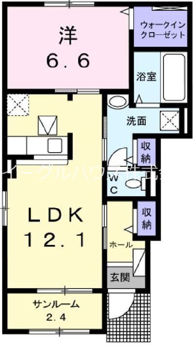 グレイスⅠの間取り|使い勝手の良い間取りです♪