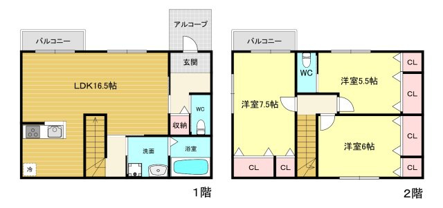 【間取り】 | ベリーニ西宮North