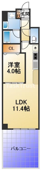 【間取り】 | プレジオ鎗屋町