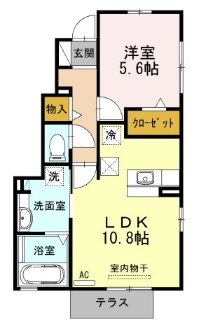 【間取り】 | カメリア　B棟