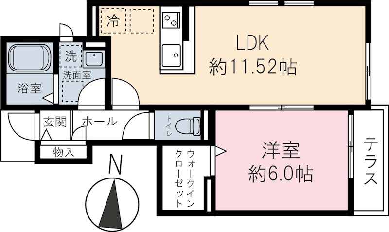 エバーグリーン川越の間取り
